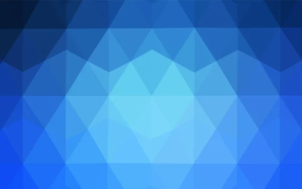 Hellblaue Vektorgradienten Dreiecke Vorlage Bunte Abstrakte Illustration Mit Dreiecken Brandneues — Stockvektor