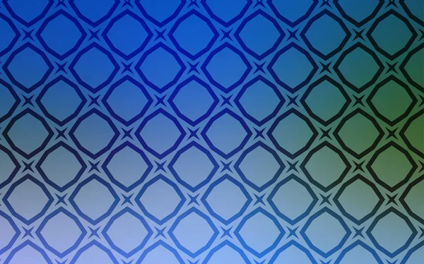 Bleu Clair Couverture Vectorielle Verte Avec Petites Grandes Étoiles Illustration — Image vectorielle