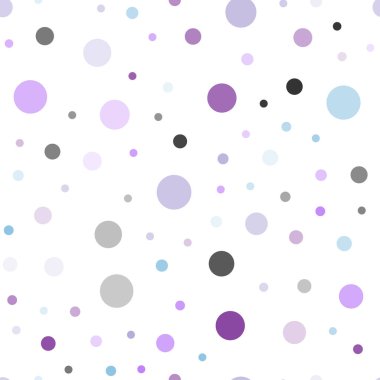 Pembe ışık, vektör sorunsuz zemin noktalar ile mavi. Renkli gradyan ile arka plan üzerinde bulanık kabarcıklar. Desen tasarım kumaş, duvar kağıtları.