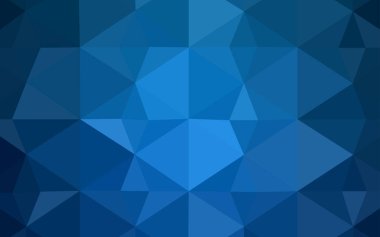 Hafif mavi vektör soyut mozaik arka plan. Gradyan ile Origami tarzında yaratıcı geometrik şekil. Cep telefonu arka plan için şablon.