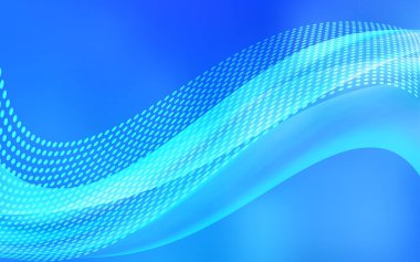 Hafif mavi vektör küreler, üçgenler desenle. Renkli resimde daire ve çizgili fütüristik tarzı. Desen fütüristik reklam, kitapçıklar için.