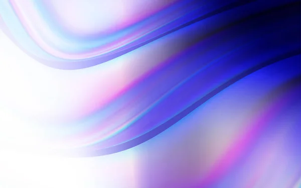 Hellviolettes Vektormuster Mit Gebogenen Linien Farbenfrohe Abstrakte Illustration Mit Steigungslinien — Stockvektor