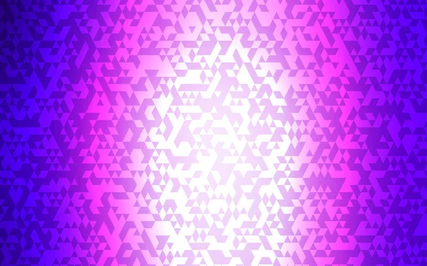 Světle Fialová Růžová Vector Šablony Krystaly Trojúhelníky Ilustrace Sadou Barevné — Stockový vektor