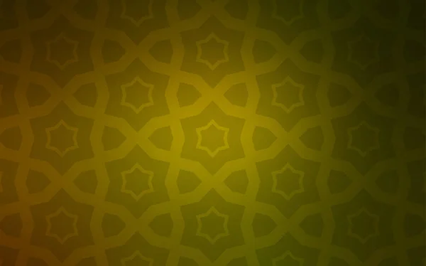 Vert Foncé Motif Vectoriel Jaune Avec Étoiles Noël Étoiles Sur — Image vectorielle