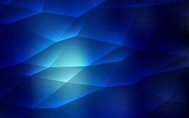 Koyu mavi vektör doku üçgen tarzı. Renkli gradyan ile arka plan üçgenler. Şablon arka plan olarak kullanılabilir.