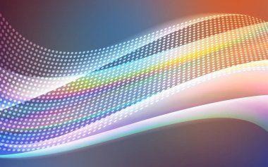 Açık mavi, kırmızı vektör arka plan ile baloncuklar, hatları. Glitter soyut resim bağlantı üçgen yapısı ile. Desen tasarım pencere panjur, perdeler.