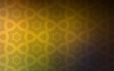 Koyu yeşil, sarı vektör arka plan renkli yıldız ile. Yıldız ile basit tarzda bulanık dekoratif tasarım. Desen yeni yıl reklam, kitapçıklar için.