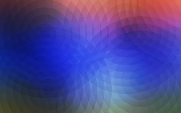 Bleu Clair Motif Vectoriel Rouge Avec Sphères Belle Illustration Colorée — Image vectorielle