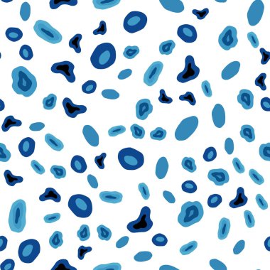 Hafif mavi vektör sorunsuz zemin noktalar ile. Modern Soyut illüstrasyon renkli su ile bırakır. Tekstil, kumaş, duvar kağıtları için tasarım.