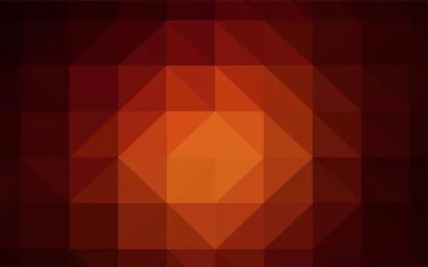 Sötét Piros Vektor Sokszög Absztrakt Háttér Háromszög Alakú Geometrikus Minta — Stock Vector