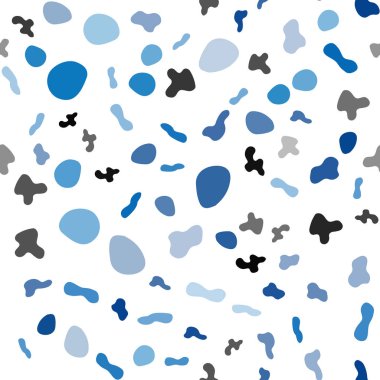 Hafif mavi vektör kabarcık şekilleri ile seamless modeli. Tamamen yeni bir renk illüstrasyon mermer tarzı. Marka kitap için zarif desen.