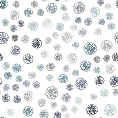 Koyu mavi vektör sorunsuz doğal zarif çizimleri. Çiçekli modern geometrik soyut resim. İşiniz için en iyi bulanık tasarım.