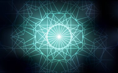 Koyu mavi vektör doodle bulanık şablonu. Bulanık tarzı çocuk tarafından çizilmiş karalamalar ile yepyeni renkli resimde. İşiniz için en iyi bulanık tasarım.