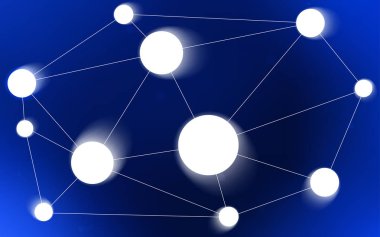 Koyu mavi vektör arka plan noktalar ve çizgiler ile. Glitter soyut resim bağlantı üçgen yapısı ile. Desen doku duvar kağıdı olarak kullanılabilir.