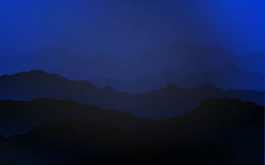 Koyu mavi vektör desen bükülmüş şeritler. Çarpık illüstrasyon parlayan dağ tarzında. Dağ tarzı iş tasarımınız için.