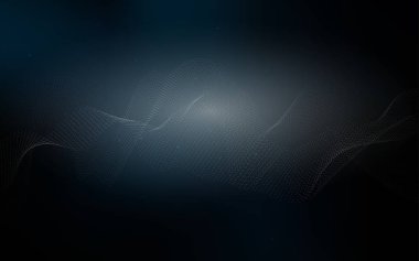 Koyu mavi vektör şablon daireler ile. Modern Soyut illüstrasyon renkli su ile bırakır. Güzel tasarım, iş doğal reklam için.