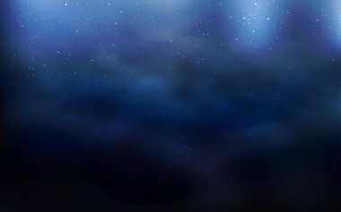 Samanyolu yıldızlı koyu mavi vektör dokusu. Büyük Ayı yıldızlı modern soyut illüstrasyon. Reklamınız, posteriniz, afişiniz için en iyi tasarım.