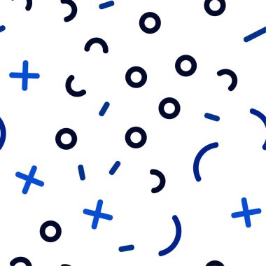 Hafif mavi vektör satırları unsurları ile sorunsuz doku. Trendy sorunsuz illüstrasyon soyut çizgilerle. Desen tasarım pencere panjur, perdeler.