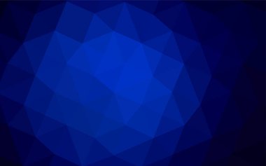 Koyu mavi vektör düşük poli düzeni. Gradyan ile modern geometrik soyut resim. Dokulu deseni-ebilmek var olmak kullanılmış için arka plan.