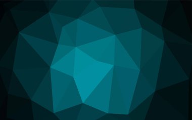 Koyu mavi vektör üçgen mozaik doku. Noktalı resim Stili gradyan ile yaratıcı çizimde. İşiniz için en iyi üçgen tasarım.