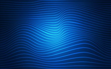 Koyu mavi vektör desen soyut çizgilerle. Bandy çizgilerle modern degrade soyut resim. İş tasarımınız için tamamen yeni bir şablon.