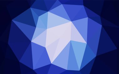 Koyu mavi vektör poligonal şablonu. Renkli resimde gradyan ile soyut tarzda. Dokulu deseni-ebilmek var olmak kullanılmış için arka plan.