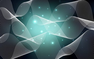 Karnaval konfeti koyu mavi vektör şablonu. Glitter soyut illüstrasyon renkli konfeti, kurdeleler ile. Desen-ebilmek var olmak kullanılmış için yeni yıl reklam, kitapçıklar.