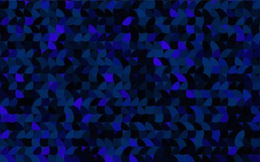 Çemberli koyu mavi vektör deseni. İş tasarımınız için geometri şablonu. Renkli kürelerle arka plan.