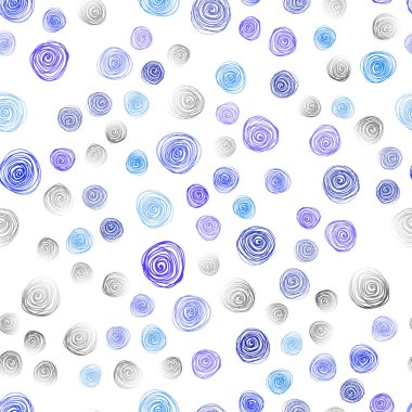 Koyu mavi vektör sorunsuz soyut doodle desen. Yaratıcı çizim çiçek ile bulanık tarzında. Web siteleri ve tasarımlar için desen.