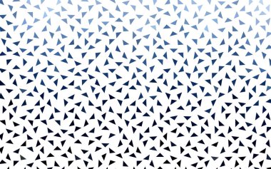 Koyu mavi vektör geometrik basit minimalist arkaplan, beyaz arkaplandaki üçgenlerden oluşur. İş tasarımınız için eğimli üçgen desen. 