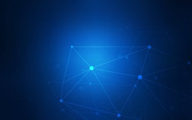 Koyu mavi vektör düzen daireler, satırları ile. Küreler ve çizgiler ile modern soyut renkli resimde. Marka kitap tamamen yeni şablon.