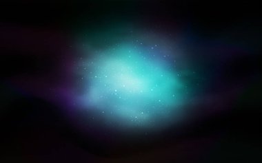 Koyu mavi uzay yıldızlı vektör şablonu. Büyük Ayı yıldızlı modern soyut illüstrasyon. Kozmik arkaplanlar için şablon.