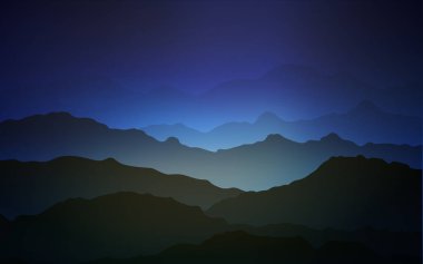 Koyu mavi vektör desen eğri daireler ile. Glitter soyut illüstrasyon alaycı hatları ile. İş tasarımınız için tamamen yeni bir şablon.