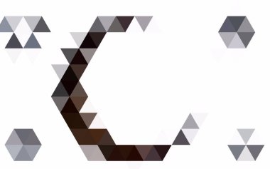 Koyu mavi vektör arka plan poligonal. Belirsiz bir soyut örnek gradyan ile. Tasarımınız için yeni bir doku.