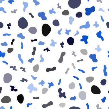 Hafif mavi vektör sorunsuz balonu şekiller şablonuyla. Renkli resimde gradyan ile soyut mermer tarzında. Cep telefonu arka plan için şablon.