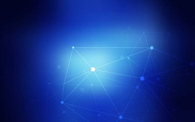 Koyu mavi vektör doku disklerle, satırları. Üçgen yapısı ile soyut tarzda dekoratif tasarım. Desen doku duvar kağıdı olarak kullanılabilir.