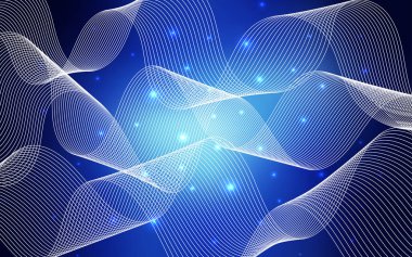 Koyu mavi vektör doku doğum günü konfeti ile. Yıldönümü tarzı konfeti ile bulanık dekoratif tasarım. Desen karnaval, festival broşürler için kullanılabilir.