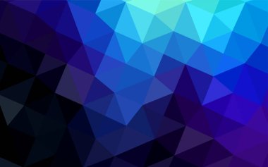 Koyu mavi vektör soyut mozaik zemin. Renkli resimde gradyan ile soyut tarzda. Bu desen bir marka kitap bir parçası olarak kullanılabilir.