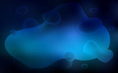 Koyu mavi vektör şablon soyut daireler ile. Bandy çizgilerle modern degrade soyut resim. Marka kitap için zarif desen.