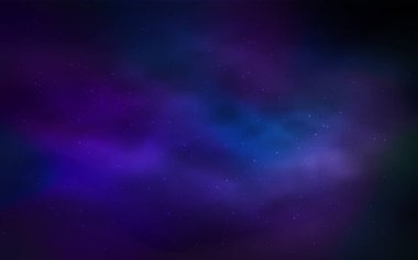 Astronomik yıldız ile koyu mavi vektör kapak. Glitter soyut illüstrasyon renkli kozmik yıldız ile. Akıllı tasarım, iş reklam için.