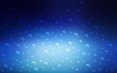 Koyu mavi vektör küreler desenle. Renkli gradyan ile arka plan üzerinde bulanık kabarcıklar. Desen-ebilmek var olmak kullanılmış için reklam, broşür sıvı.