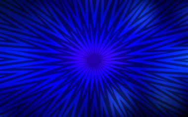 Tekrarlanan çubuklarla koyu mavi vektör şablonu. Keskin çizgili parlak renkli çizimler. Meşgul web siteleriniz için şablon.