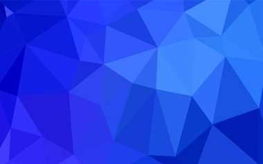 Koyu mavi vektör Çokgen soyut düzeni. Üçgen geometrik örnek gradyan ile. Tasarımınız için yeni bir doku.