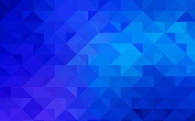 Koyu mavi soyut poligonal şablon vektör. Renkli resimde gradyan ile soyut tarzda. İş tasarımınız için yeni stil.
