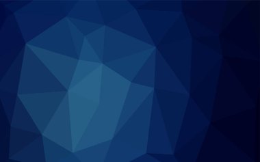 Koyu mavi vektör zemin Çokgen. Üçgen geometrik örnek gradyan ile. İşiniz için tamamen yeni bir tasarım.