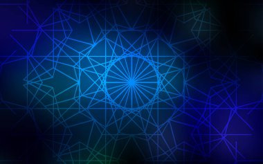 Koyu mavi doodle bulanık desen vektör. Glitter soyut illüstrasyon karalama ve çocuk tarafından çizilmiş çizgiler ile. Desen Web siteleri ve tasarımlar başkanları için kullanılabilir.