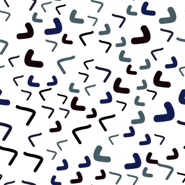 Koyu mavi sorunsuz balonu şekiller şablonuyla vektör. Zarif bir parlak örnek gradyan ile. İş için tamamen yeni bir memphis tasarımı.