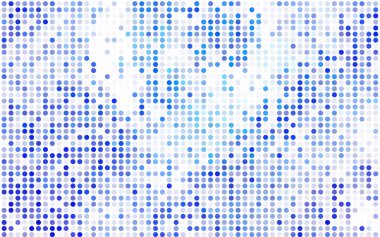 Koyu mavi vektör modern geometrik daire arka plan. Noktalı doku şablonu. Gradyan ile noktalı resim tarzda geometrik desen. 