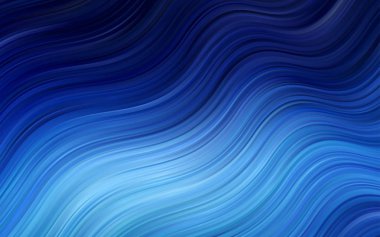 Çizgiler, oval koyu mavi vektör şablonu. Bir belirsiz sirkumfleks soyut örnek gradyan ile. Marka kitap yeni kompozisyon.