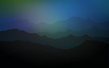 Kabarcık şekillerle koyu mavi vektör desen. Degrade çizgiler ile renkli soyut resimde. Dağ tasarım web siteniz için.